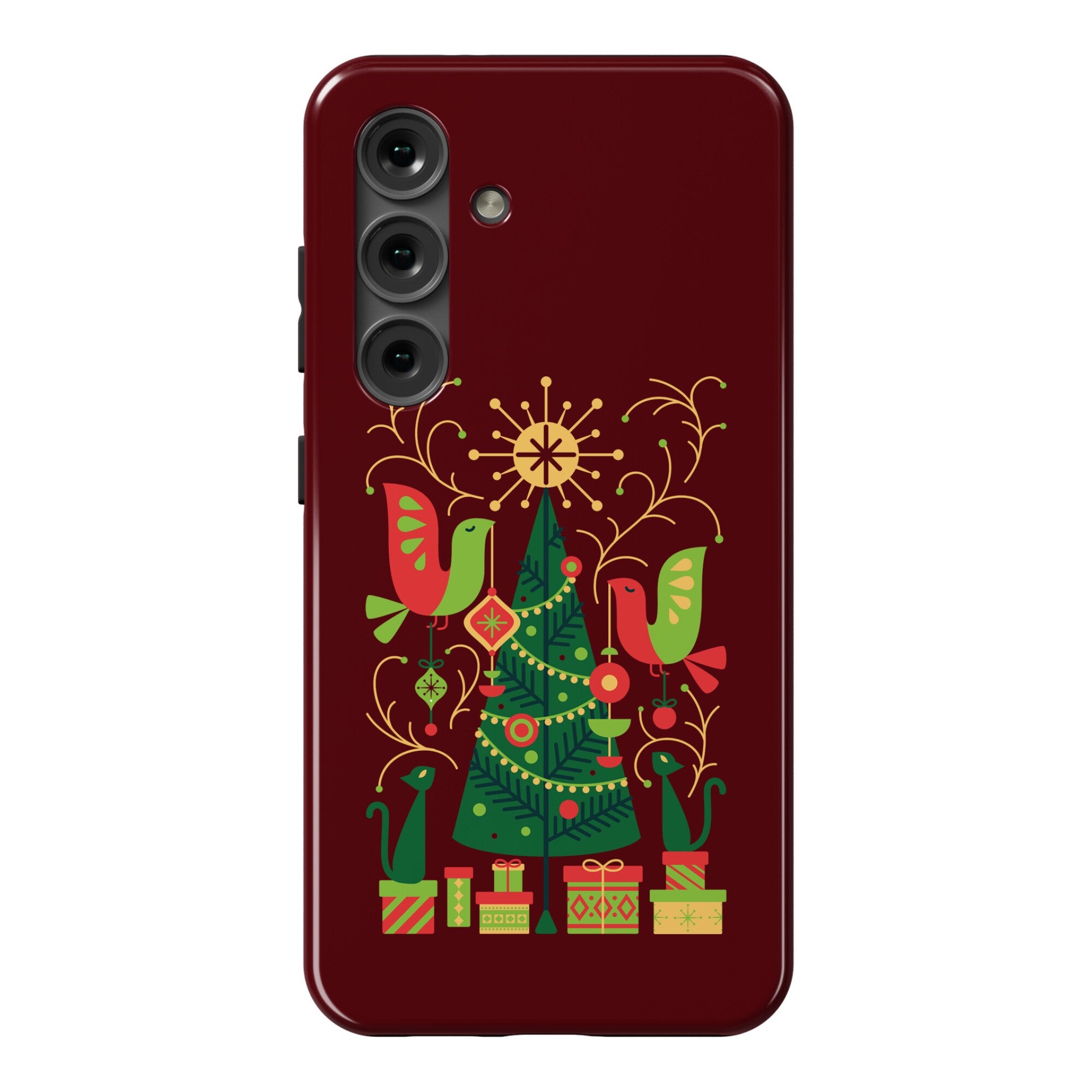 Vintage Christmas Tree Decorating Phone Case